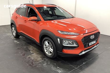 Orange 2017 Hyundai Kona Wagon Active Awd