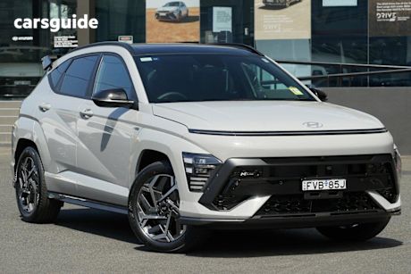 Grey 2025 Hyundai Kona Wagon Hybrid Premium N Line Sunroof