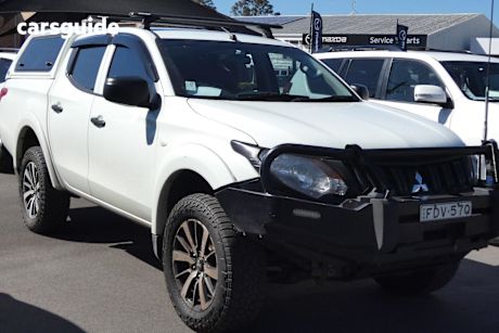 White 2018 Mitsubishi Triton Ute Tray GLX 4X4