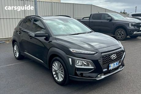 Black 2019 Hyundai Kona Wagon Elite (Awd)