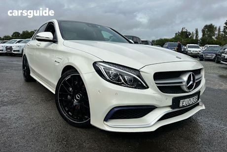 White 2016 Mercedes-Benz C-CLASS Sedan C63 AMG S R