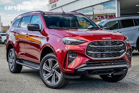 Red 2025 Isuzu MU-X SUV