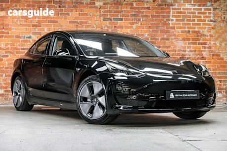 Black 2023 Tesla Model 3 Sedan REAR-WHEEL DRIVE R
