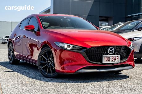 Red 2020 Mazda Mazda3 Hatch X20 ASTINA F