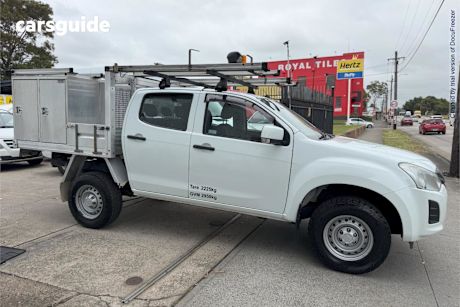 White 2017 Isuzu D-MAX Ute Tray SX 4X4