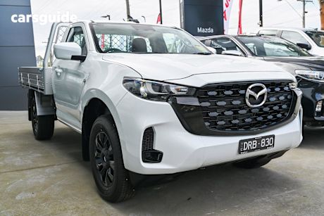 White 2025 Mazda BT-50 Freestyle Cab Chassis Xt (4X4)