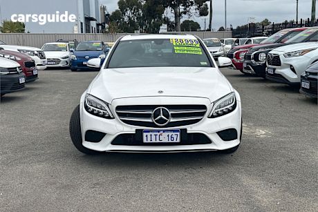 White 2018 Mercedes-Benz C200 Sedan Eq (Hybrid)