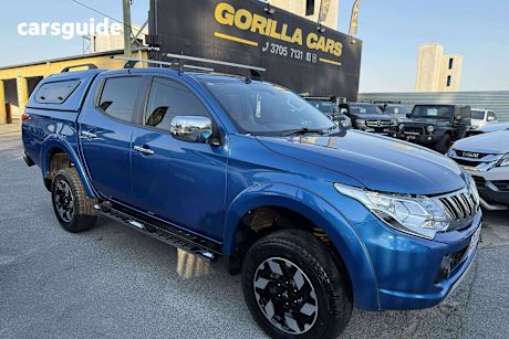 Blue 2015 Mitsubishi Triton Ute Tray EXCEED