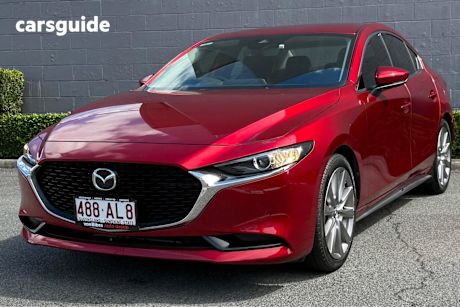 Red 2020 Mazda Mazda3 Sedan G20 TOURING F