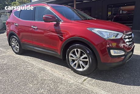 Red 2013 Hyundai Santa FE Wagon Elite Crdi (4X4)