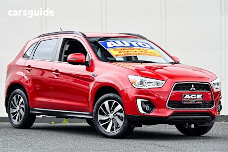Red 2014 Mitsubishi ASX SUV LS F