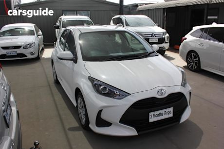 White 2023 Toyota Yaris Hatchback Ascent Sport