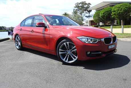 Red 2014 BMW 320I Sedan Sport Line