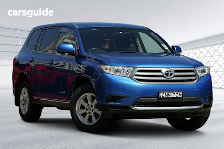 Blue 2013 Toyota Kluger Wagon Kx-R (Fwd) 7 Seat