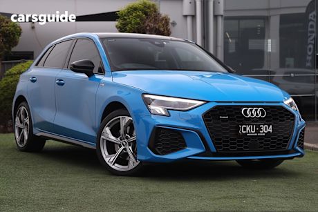 Blue 2023 Audi A3 Hatch 40 TFSI S LINE 4WD