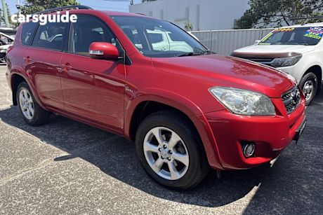 Red 2010 Toyota RAV4 Wagon Sx6