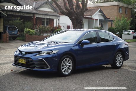 Blue 2024 Toyota Camry Sedan Ascent Hybrid
