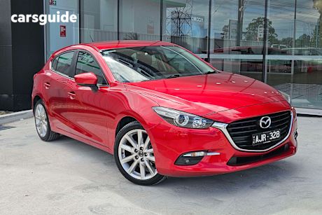 Red 2016 Mazda Mazda3 Hatch SP25 F