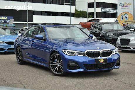 Blue 2021 BMW 3 Sedan 330I M SPORT R