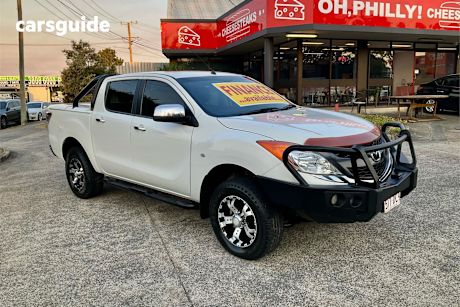 White 2013 Mazda BT-50 Dual Cab Utility Gt (4X4)