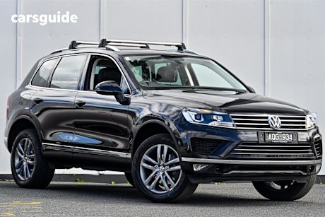 Black 2017 Volkswagen Touareg SUV V6 TDI ADVENTURE 4WD