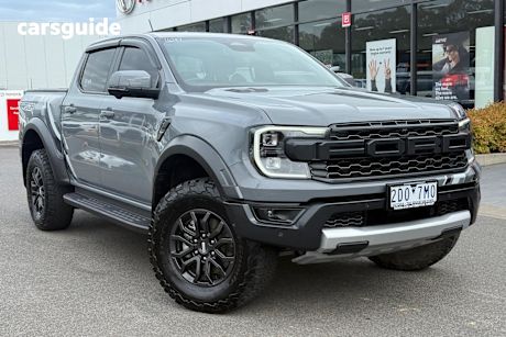 Grey 2023 Ford Ranger Ute Tray RAPTOR 4X4