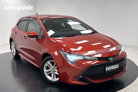 Red 2019 Toyota Corolla Hatch SX F
