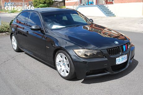 Black 2007 BMW 320I Sedan