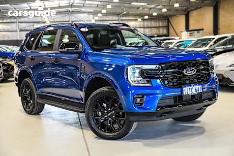 Blue 2025 Ford Everest SUV SPORT R