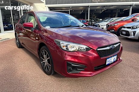 Red 2018 Subaru Impreza Sedan 2.0I 4WD