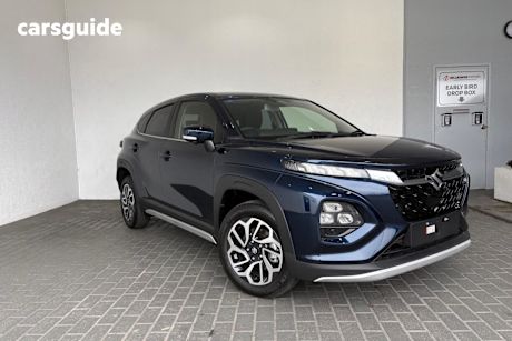 Blue 2025 Suzuki Fronx SUV HYBRID GLX F
