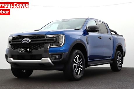 Blue 2022 Ford Ranger Double Cab Pick Up Sport 3.0 (4X4)