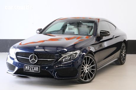 Blue 2018 Mercedes-Benz C-CLASS Coupe C43 AMG 4WD