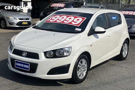 White 2014 Holden Barina Hatch CD F