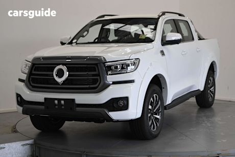 White 2025 GWM Cannon Ute Tray LUX 4X4