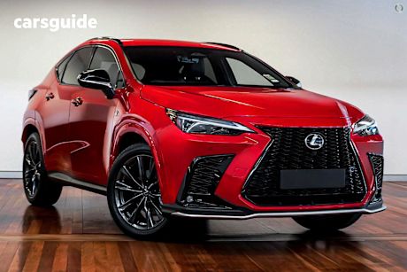 Red 2024 Lexus NX SUV NX350H F SPORT F