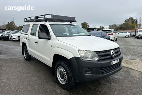 White 2012 Volkswagen Amarok Ute Tray TDI420 4X4