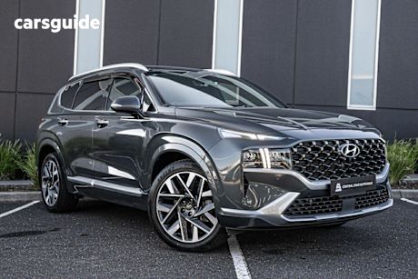 Grey 2021 Hyundai Santa FE SUV HIGHLANDER 4X4