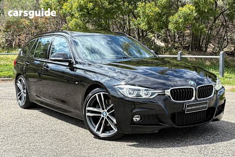 Black 2018 BMW 330I Wagon Touring M Sport
