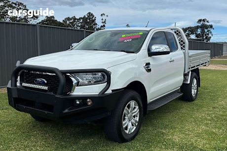 White 2021 Ford Ranger Ute Tray XLT 4X4