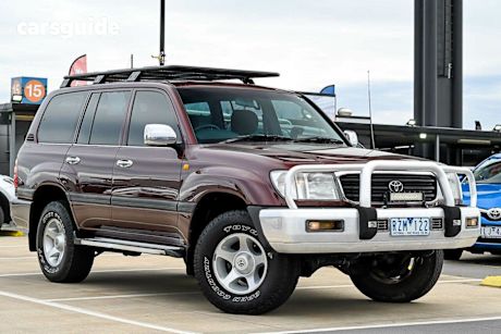 Red 2002 Toyota Landcruiser SUV 100 SERIES GXL