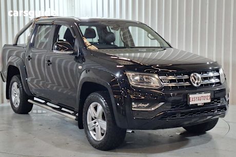 Black 2017 Volkswagen Amarok Dual Cab Utility V6 Tdi 550 Highline