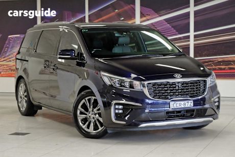 Blue 2020 Kia Carnival Wagon Platinum