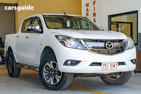 White 2017 Mazda BT-50 Dual Cab Utility Xtr (4X2)