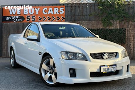 White 2010 Holden UTE Ute Tray SS R