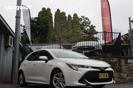 White 2022 Toyota Corolla Hatchback Ascent Sport Hybrid