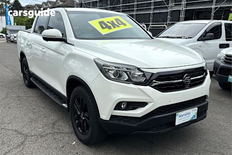 White 2020 Ssangyong Musso Crew Cab Utility Ultimate