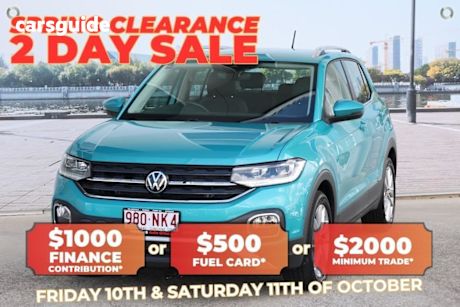 Blue 2023 Volkswagen T-Cross Wagon 85Tfsi Style (Restricted Feat)