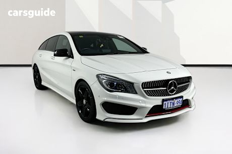 White 2015 Mercedes-Benz CLA250 Wagon Sport 4Matic S/Brake