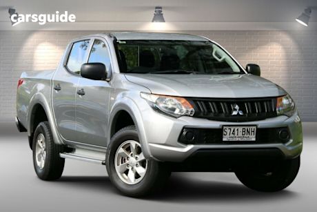Silver 2016 Mitsubishi Triton Dual Cab Utility Glx Plus (4X4)
